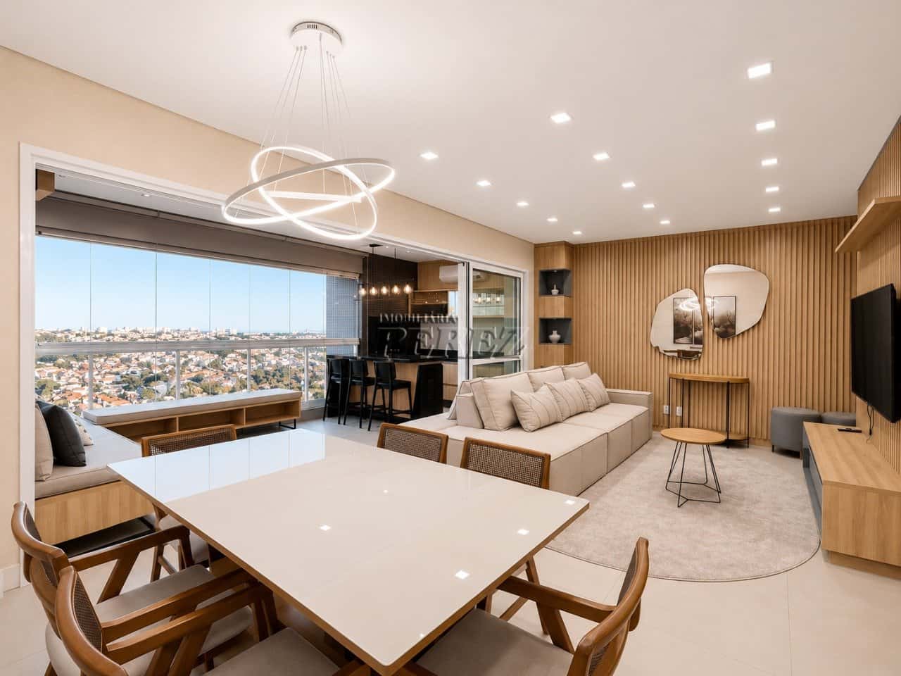 Apartamento de alto padrão mobiliado para alugar no Centro de Cambé — foto principal